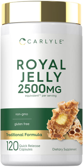 Carlyle Royal Jelly Supplement 120 Capsules front view