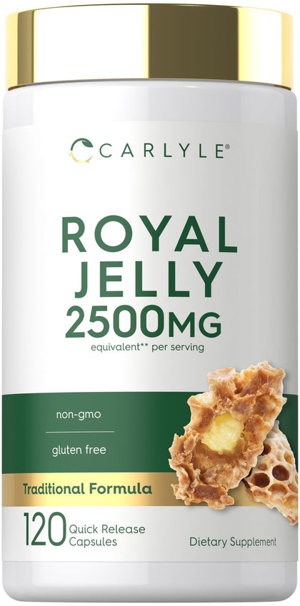 Carlyle Royal Jelly Supplement 120 Capsules front view