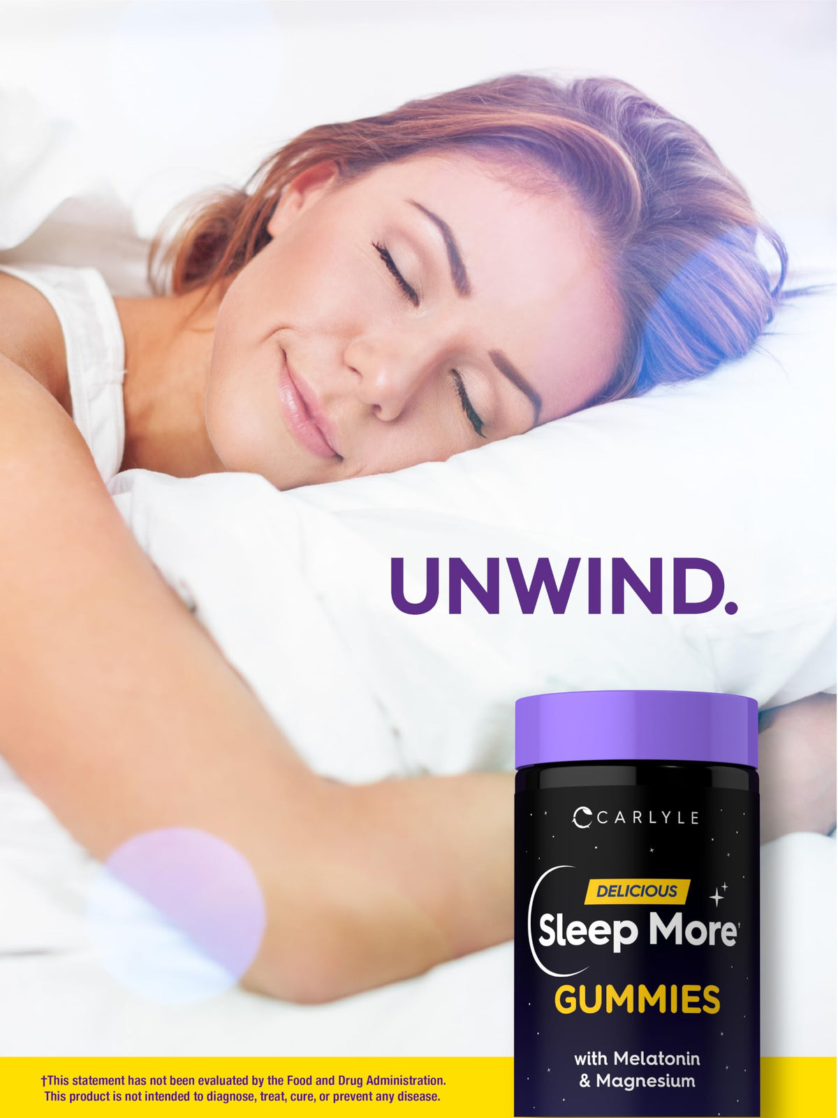 Carlyle Sleep Gummies with Melatonin and Magnesium side view