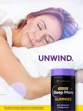 Carlyle Sleep Gummies with Melatonin and Magnesium side view
