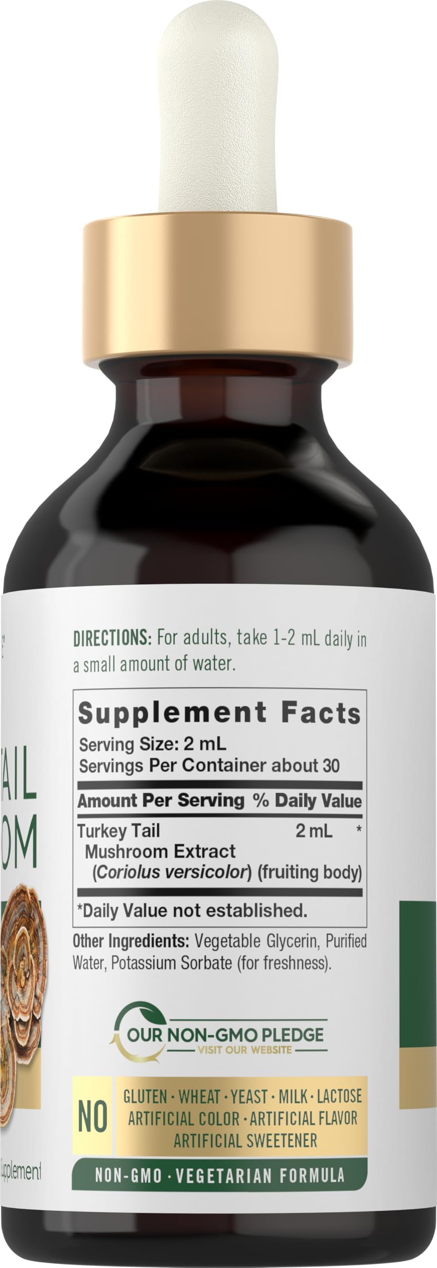 Carlyle Turkey Tail Mushroom Extract Liquid bottle with label