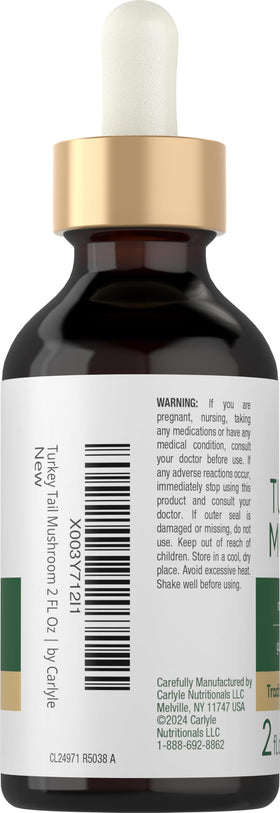 Carlyle Turkey Tail Mushroom Extract Liquid dropper