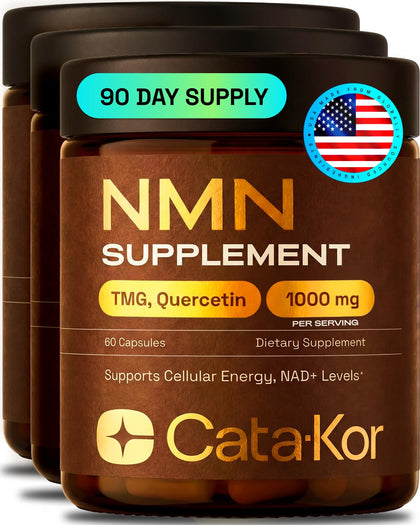 Cata-Kor NMN Supplement 180 capsules front view