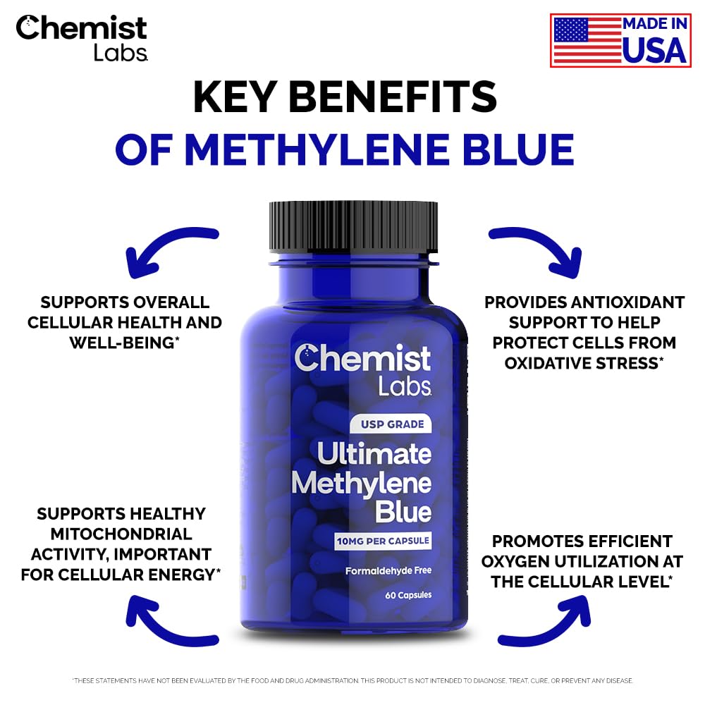 Chemist Labs Methylene Blue Capsules close-up of capsule