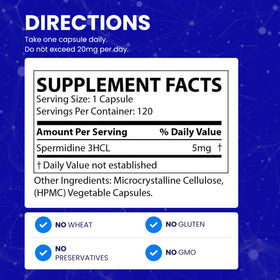 Chemist Labs Spermidine Supplements with a measuring spoon