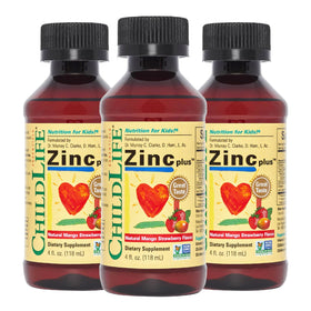 ChildLife Essentials Liquid Zinc Plus for Kids 4 Fl Oz front view