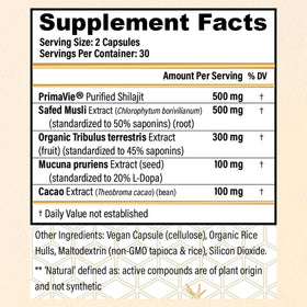 CHOQ Daily Supplement 500mg Shilajit close-up of capsules