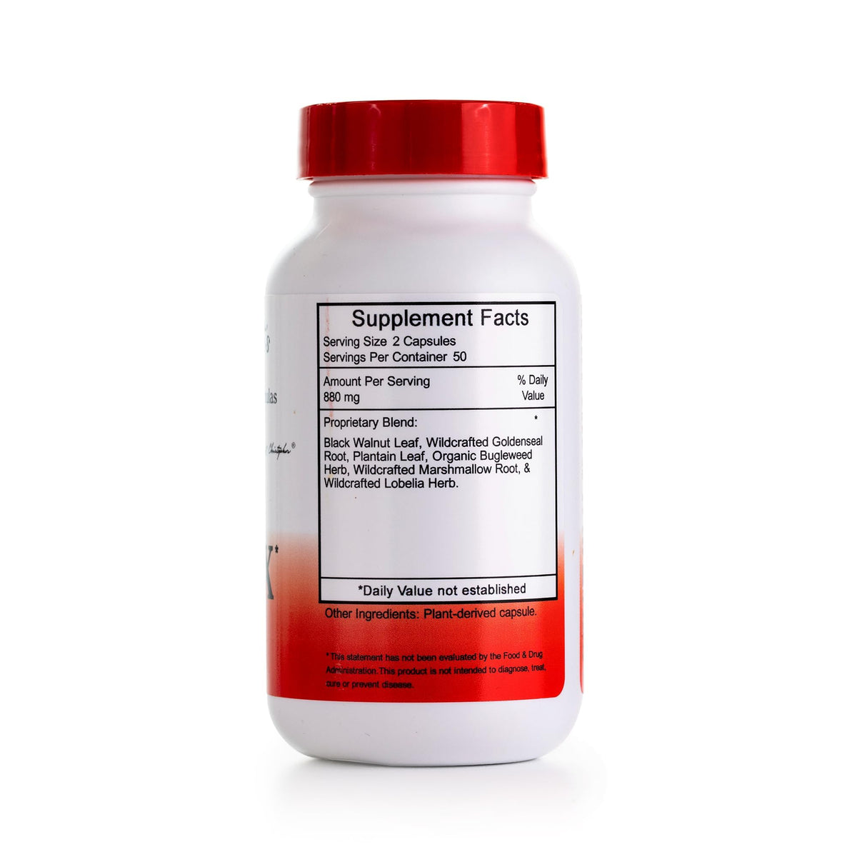 Christopher's Original Formulas X-INFX Formula side view with label