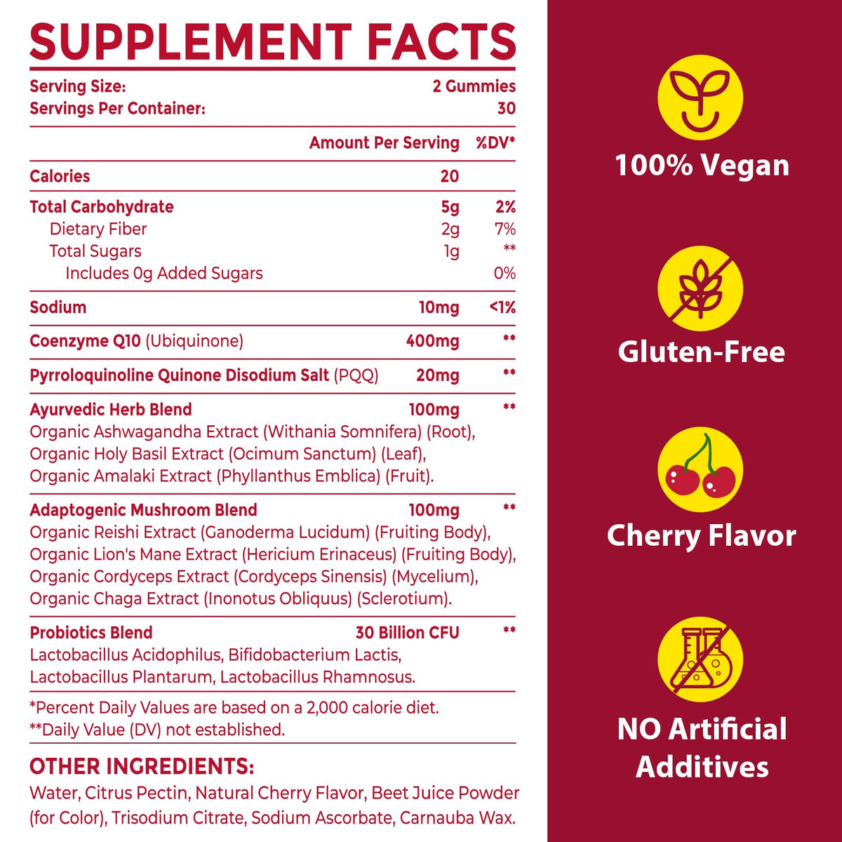 Ciaceae CoQ10 Gummies 60 count packaging