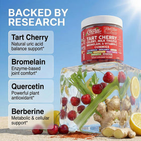 Clean Nutraceuticals Tart Cherry Gummies close-up