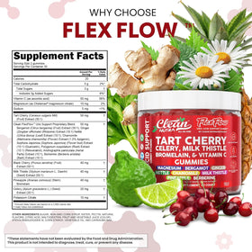 Clean Nutraceuticals Tart Cherry Gummies with ingredients