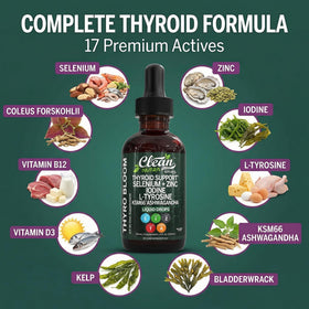 Clean Nutraceuticals ThyroBloom Liquid Drops in a lifestyle setting