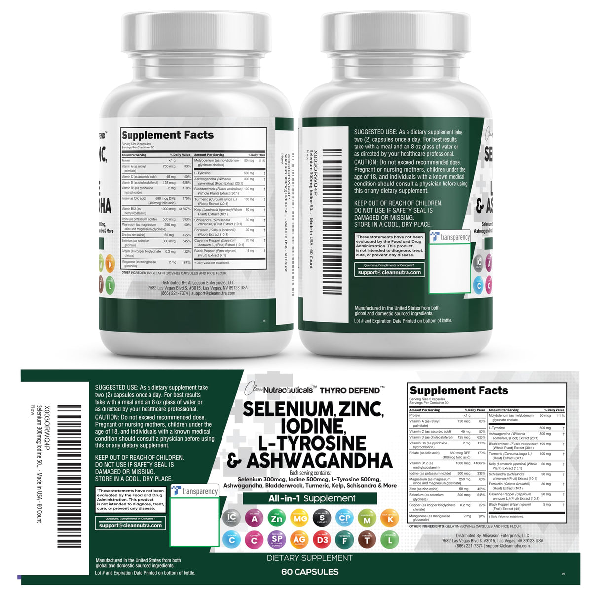 Clean Nutraceuticals ThyroDefend supplement packaging