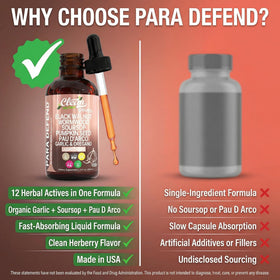 Clean Nutraceuticals Wormwood Black Walnut Complex Drops on wooden table