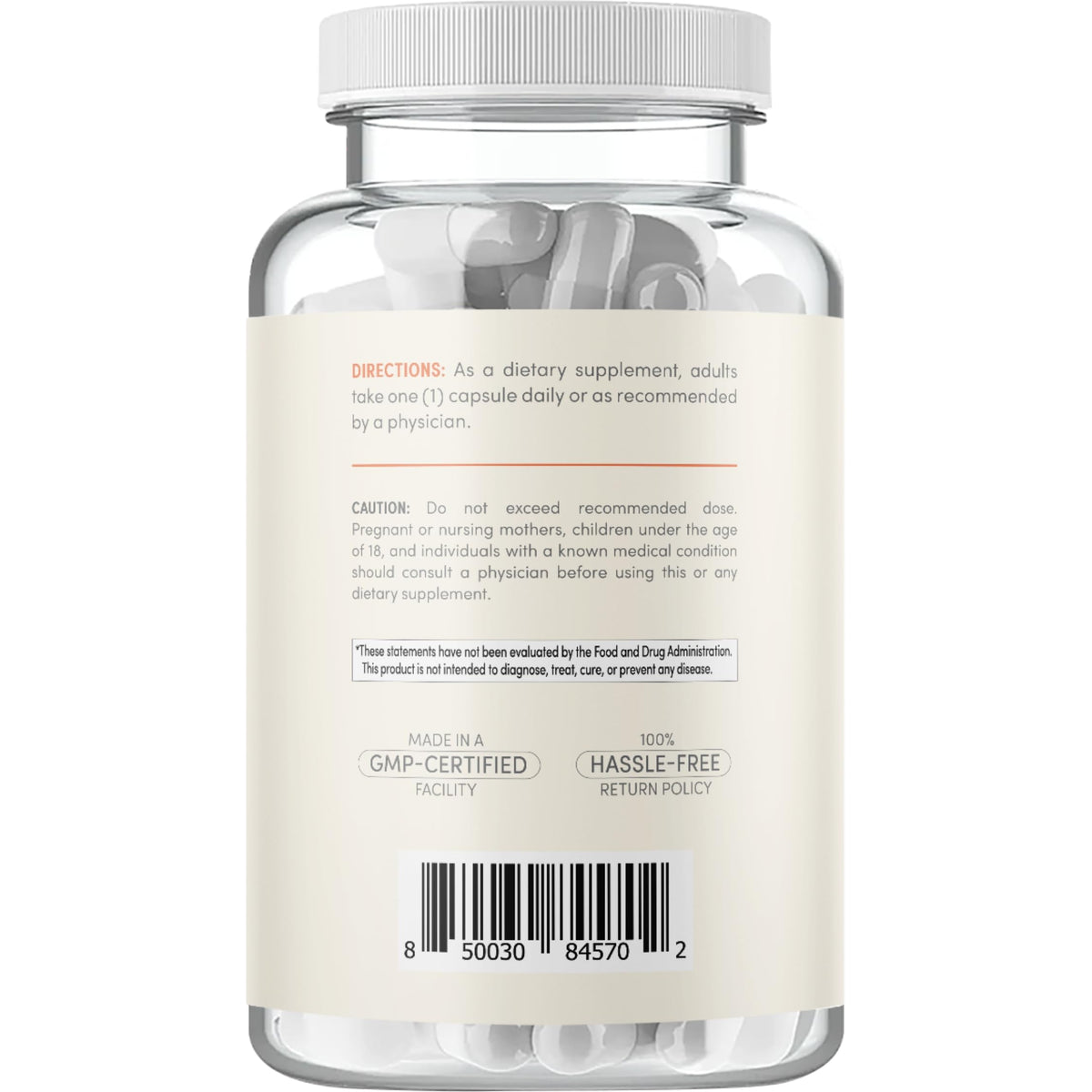 Clear Formulas Bioactive SAM-e 400mg supplement with a glass of water