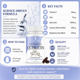 Clenoriko Liposomal Quercetin 1000mg softgels in a daily supplement organizer