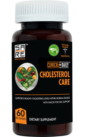 Clinical Daily Cholesterol Care Supplement 60 capsules front view