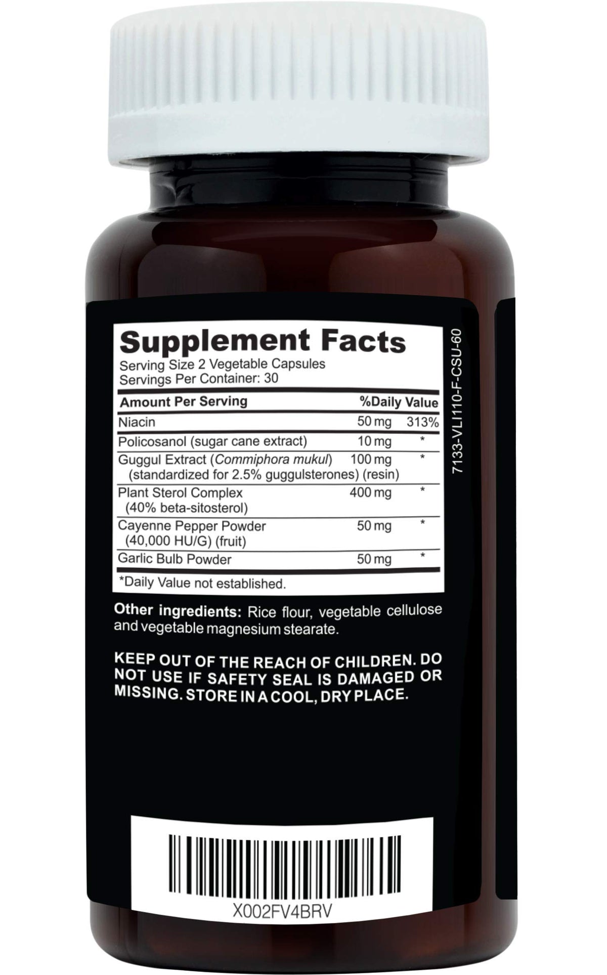 Clinical Daily Cholesterol Care Supplement packaging with ingredients
