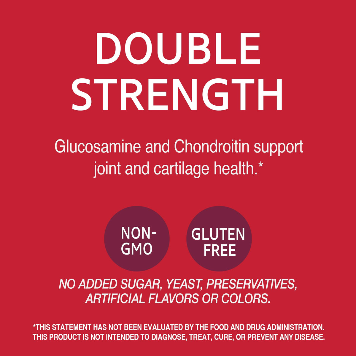 Close-up of 21st Century Double Strength Glucosamine Chondroitin capsules