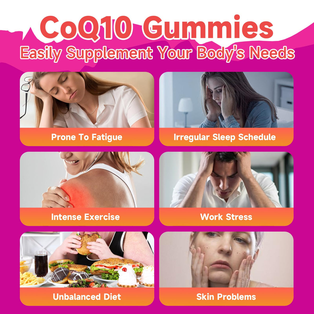 Close-up of BVIVLOO CoQ10 Gummies showcasing the gummies