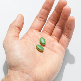 Close-up of GNC Tri-Sleep caplet