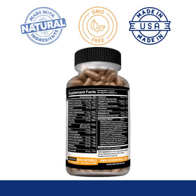 Close-up of Kaya Naturals Nootropic Brain support capsules