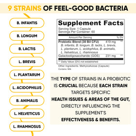 Close-up of Lifted Naturals Mood support Probiotic capsules