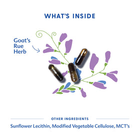 Close-up of Motherlove Goat’s Rue liquid capsule