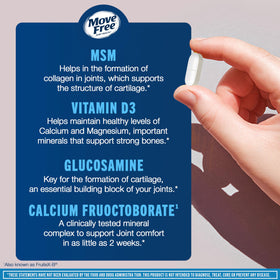 Close-up of Move Free Advanced tablets