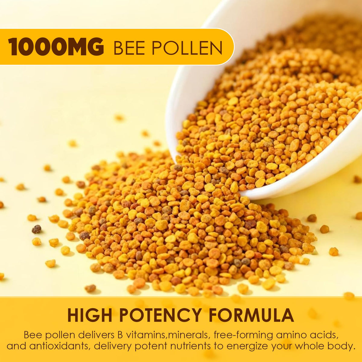 Close-up of Nextdia Bee Pollen Organic gummies