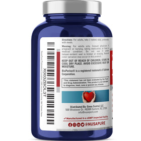 Close-up of NusaPure Plant Sterols tablet