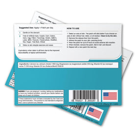 Close-up of Patch Aid D3/Calcium Plus Topical Patch