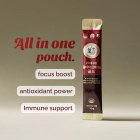 Close-up of PNBG Korean Red Ginseng Shot packet