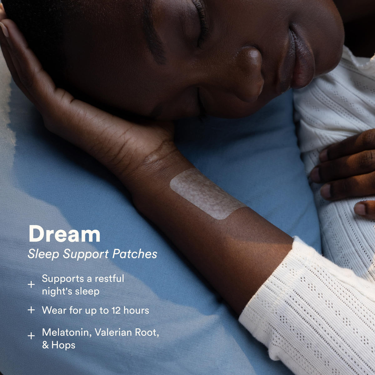 Close-up of The Good Patch Dream Sleep Patch showing ingredients