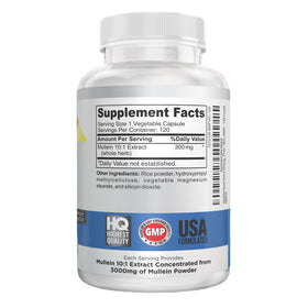 Close-up of Vitalité Now! Mullein Capsules