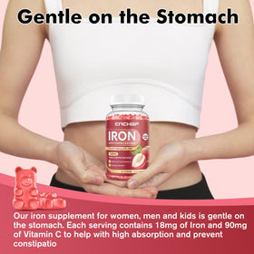 CNCHEF Iron Gummies packaging side view