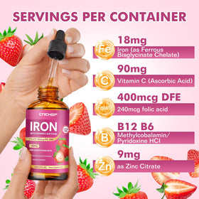 CNCHEF Liquid Iron Supplement ingredients list