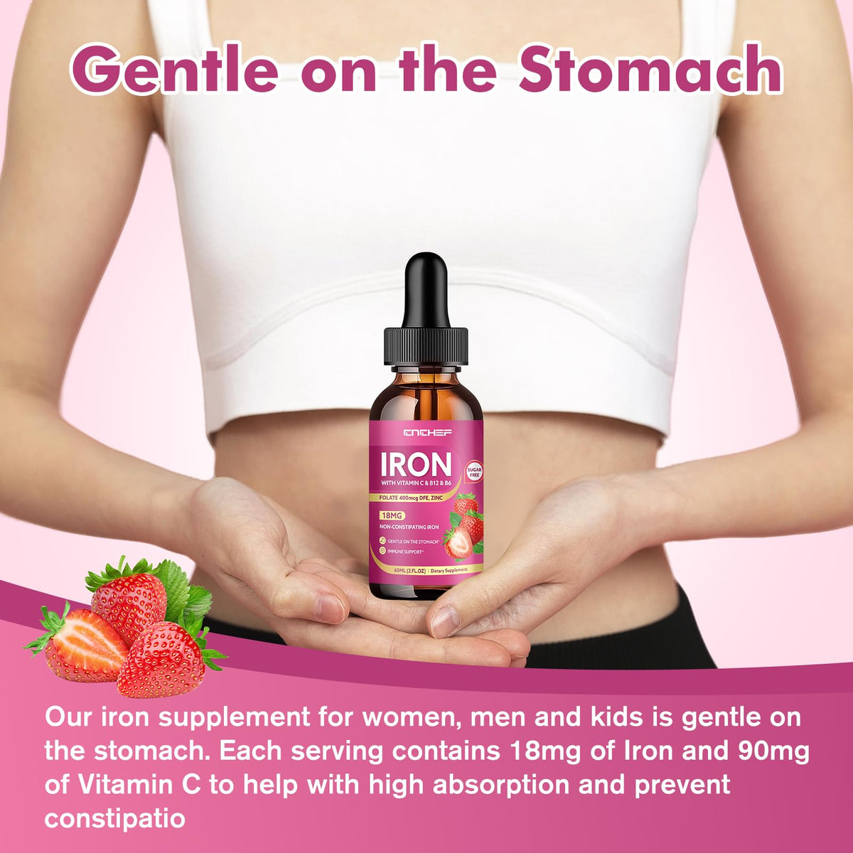 CNCHEF Liquid Iron Supplement Non-GMO certification