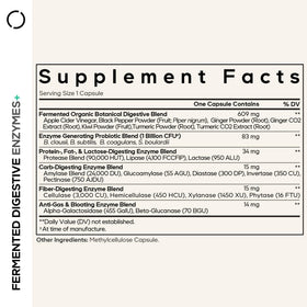 Codeage Fermented daily Enzymes bottle side view