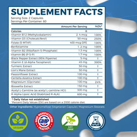 Colivigor Neuropathy Supplements vegan label