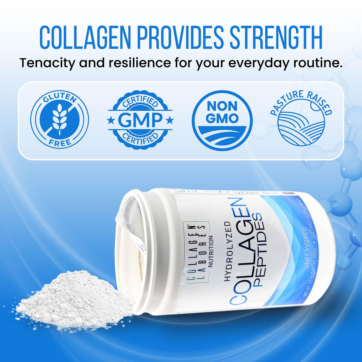 Collagen Laborés packaging with nutritional information