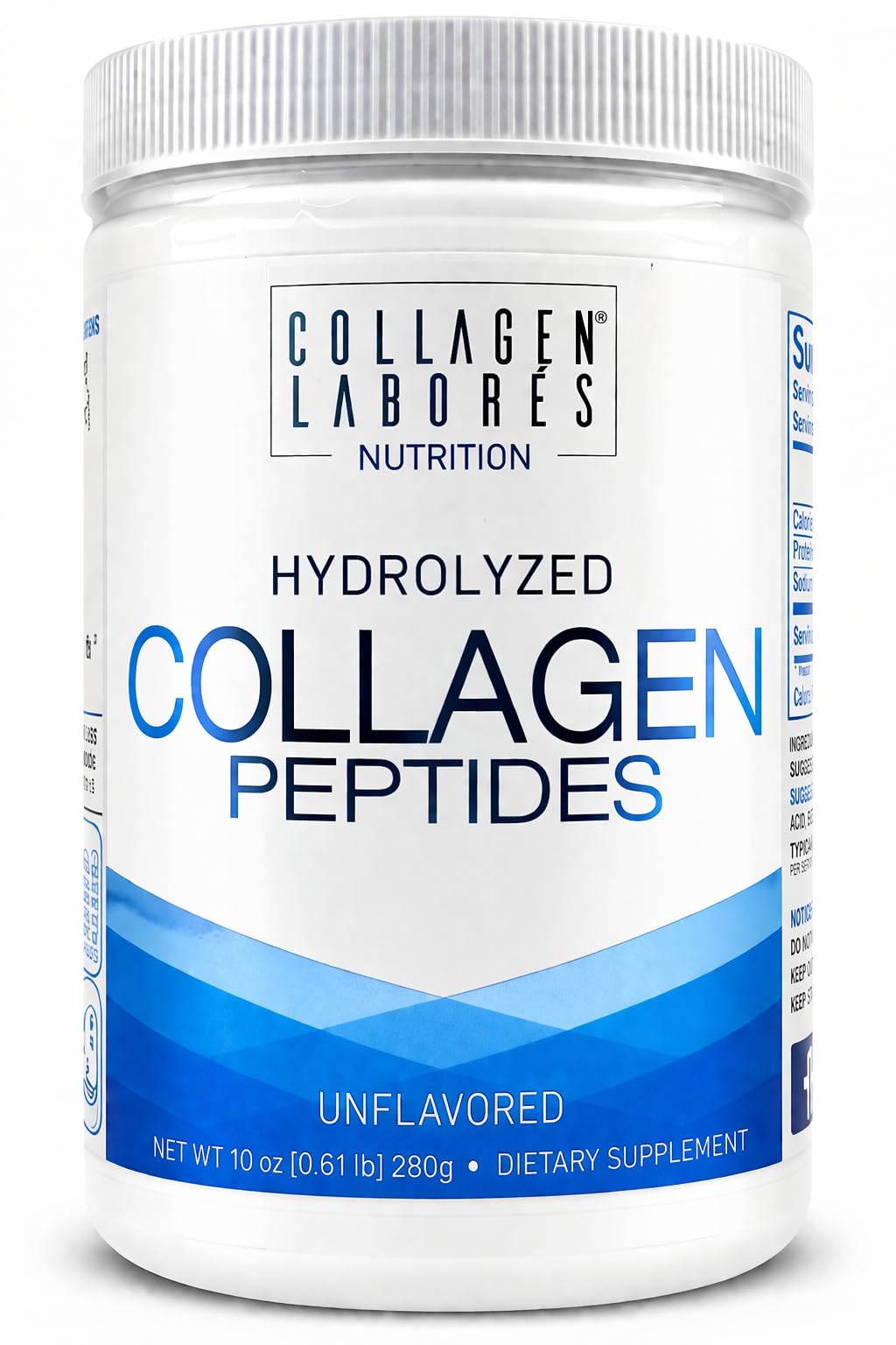 Collagen Laborés Pure Hydrolyzed Collagen Peptides 10 oz front view