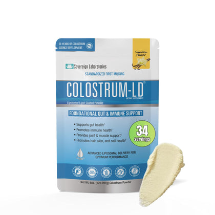 Colostrum-LD Liposomal Delivery Colostrum Powder 6 oz Vanilla front view