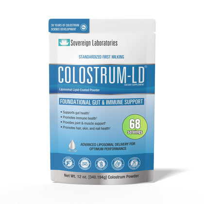 Colostrum-LD Powder 12 oz unflavoured front view