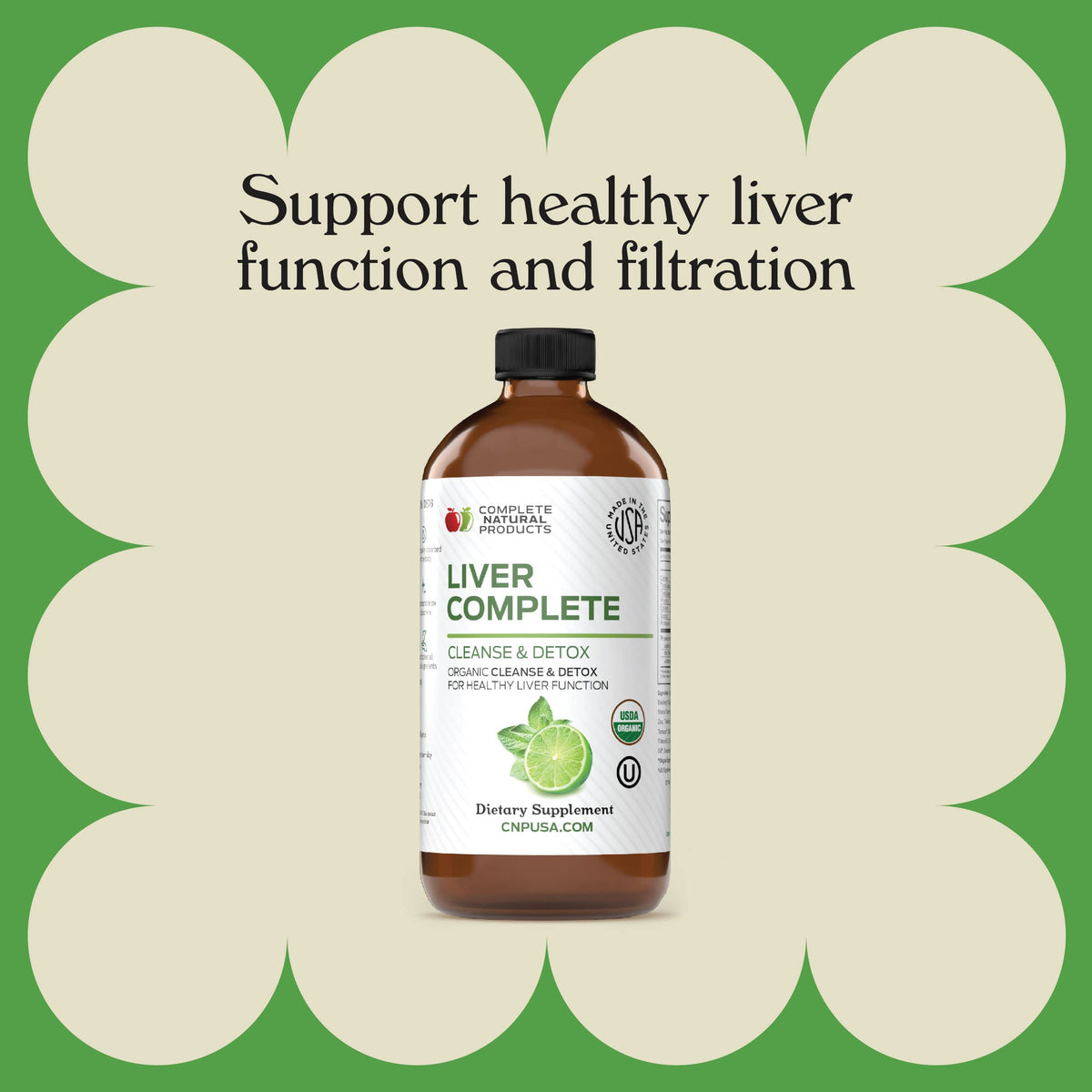 Complete Natural Products Liver Complete 8oz Organic Liquid Concentrate ingredients list