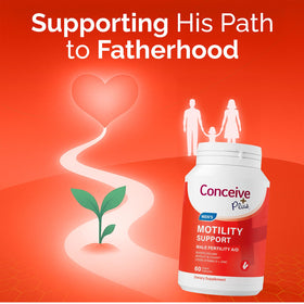 CONCEIVE PLUS Motility Support for Men 60 Capsules in a hand
