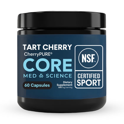 Core Med Science Tart Cherry Supplement 500mg front view