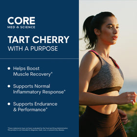 Core Med Science Tart Cherry Supplement 500mg side view