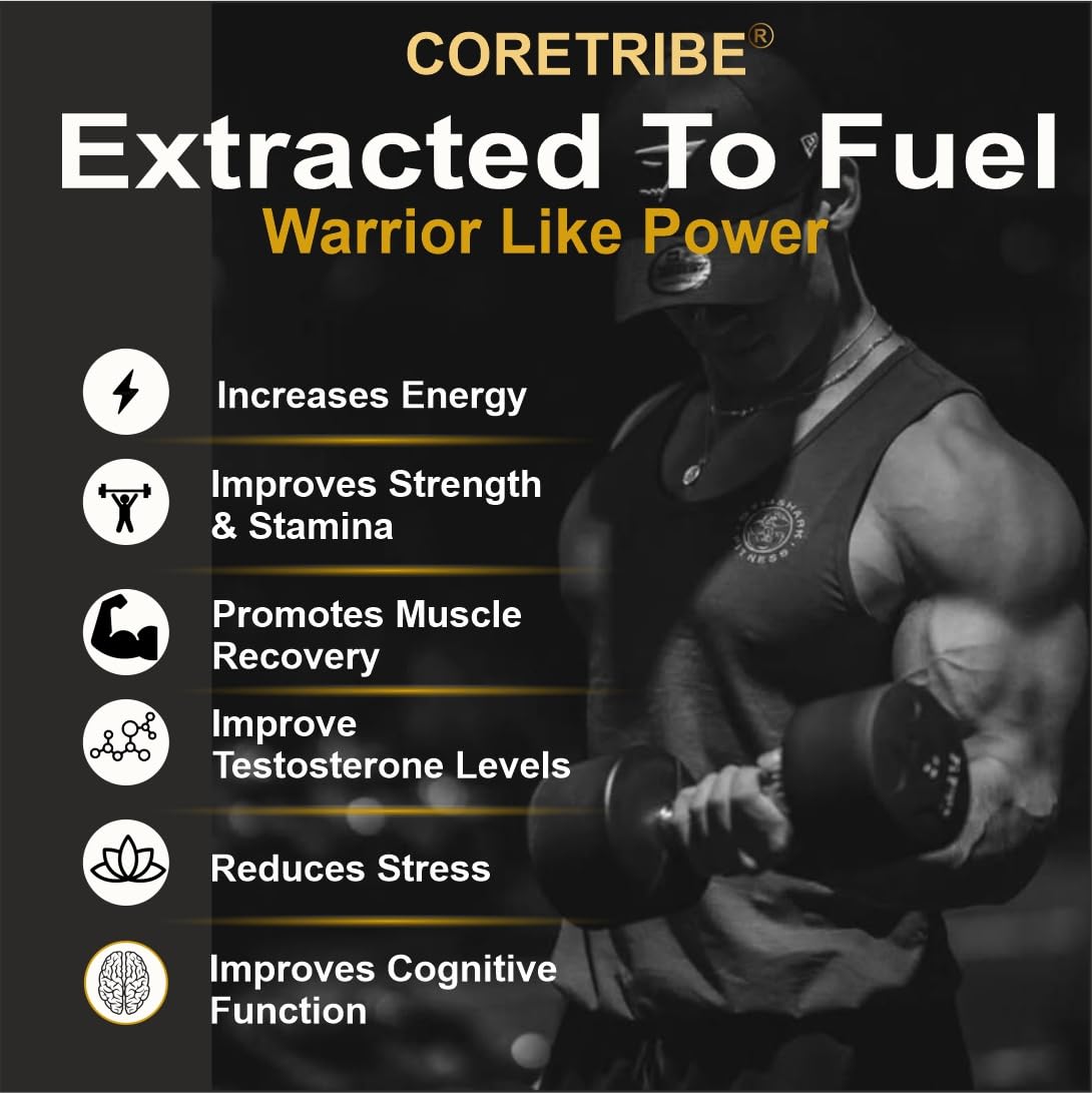 Coretribe Shilajit Resin 30g back view with nutritional information