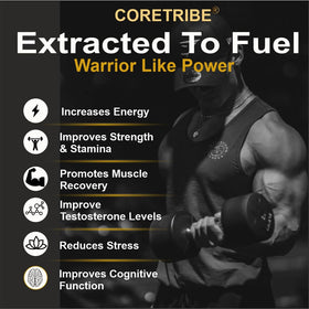 Coretribe Shilajit Resin 30g back view with nutritional information